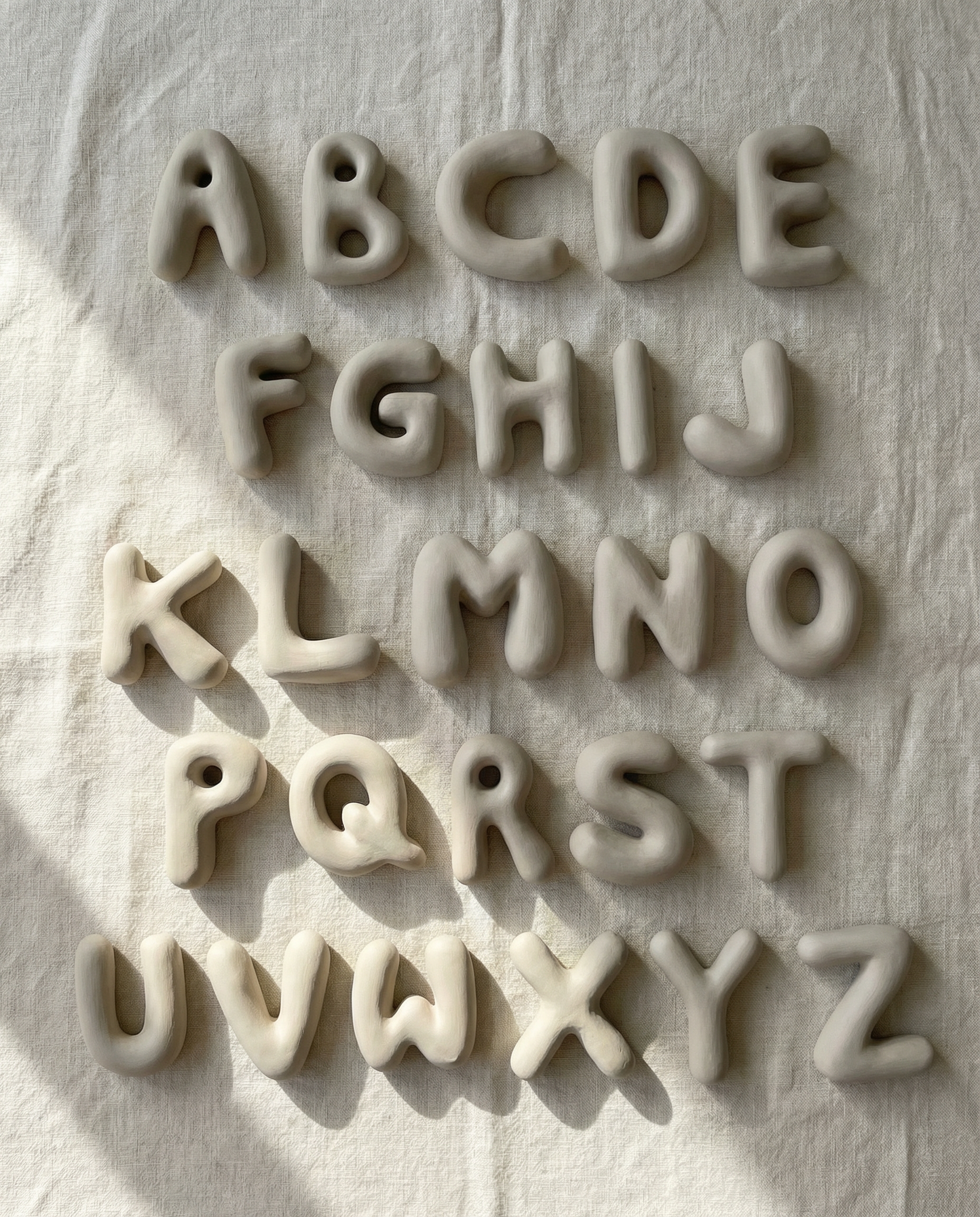 Bubble Keramik Buchstaben